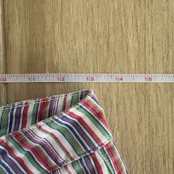 Urban Outfitters BDG Lisbon Shorts Womens 2 Rainbow Striped Summer Festival Boho - Picture 6 of 8